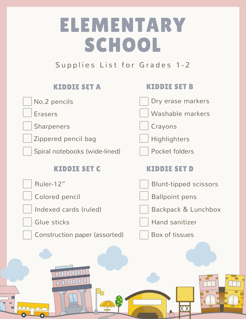 Back To School Supplies List For All Grades 21 22 Shopping Checklist